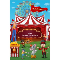 Carnival Circus Theme Thank You Cards